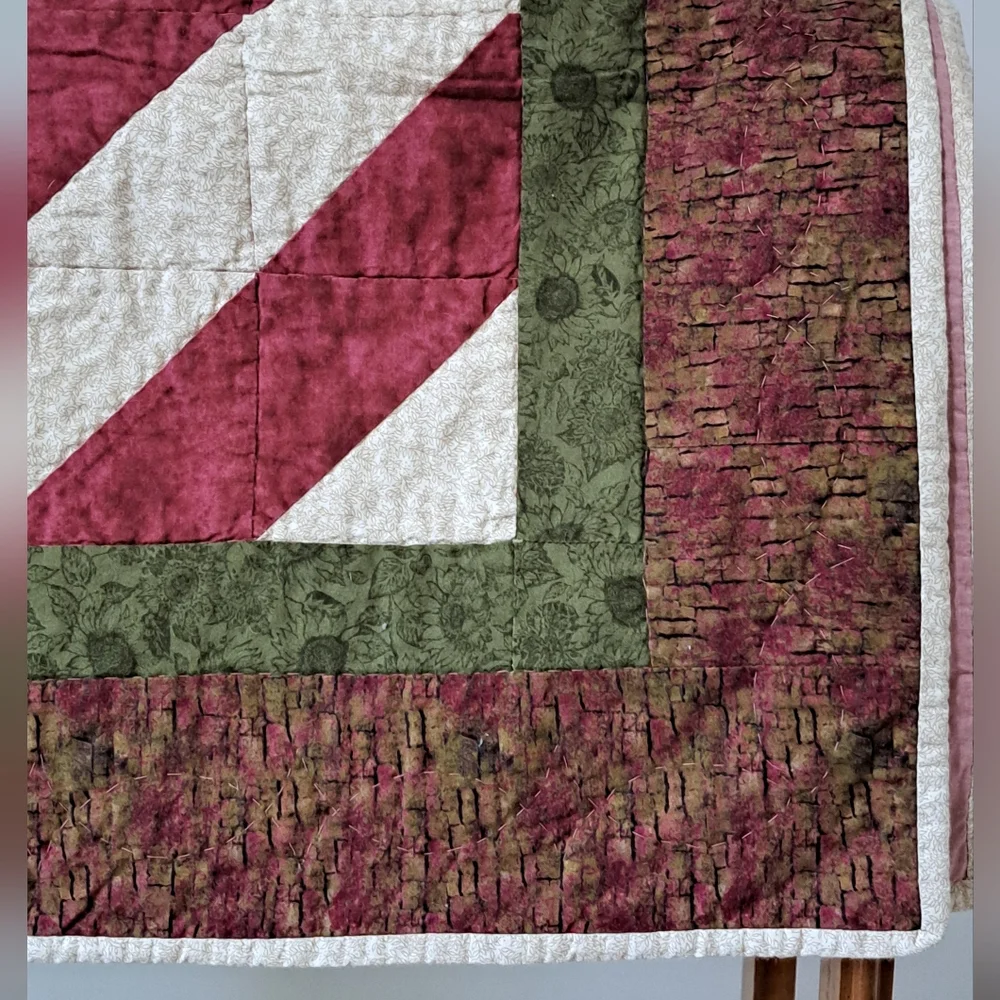 Handmade Lap Quilt Baby Blanket 50